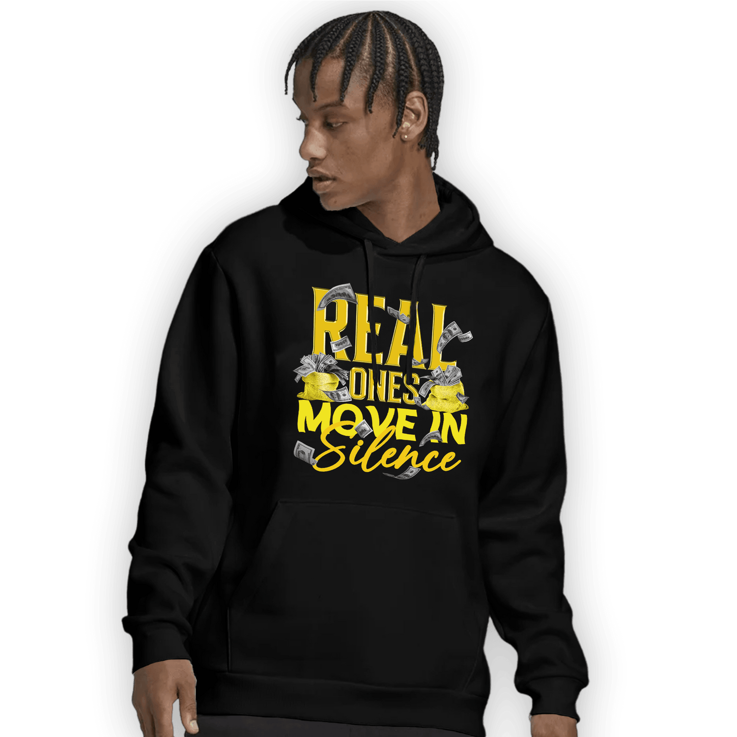 Vivid Sulfur 4s Hoodie Match Move In Silence Money - NastyJamz
