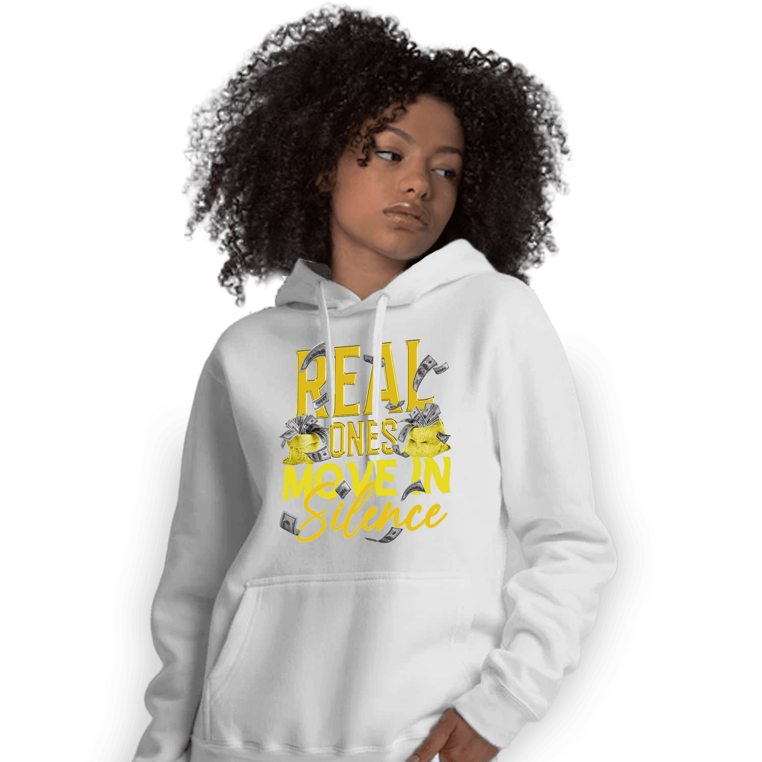 Vivid Sulfur 4s Hoodie Match Move In Silence Money - NastyJamz
