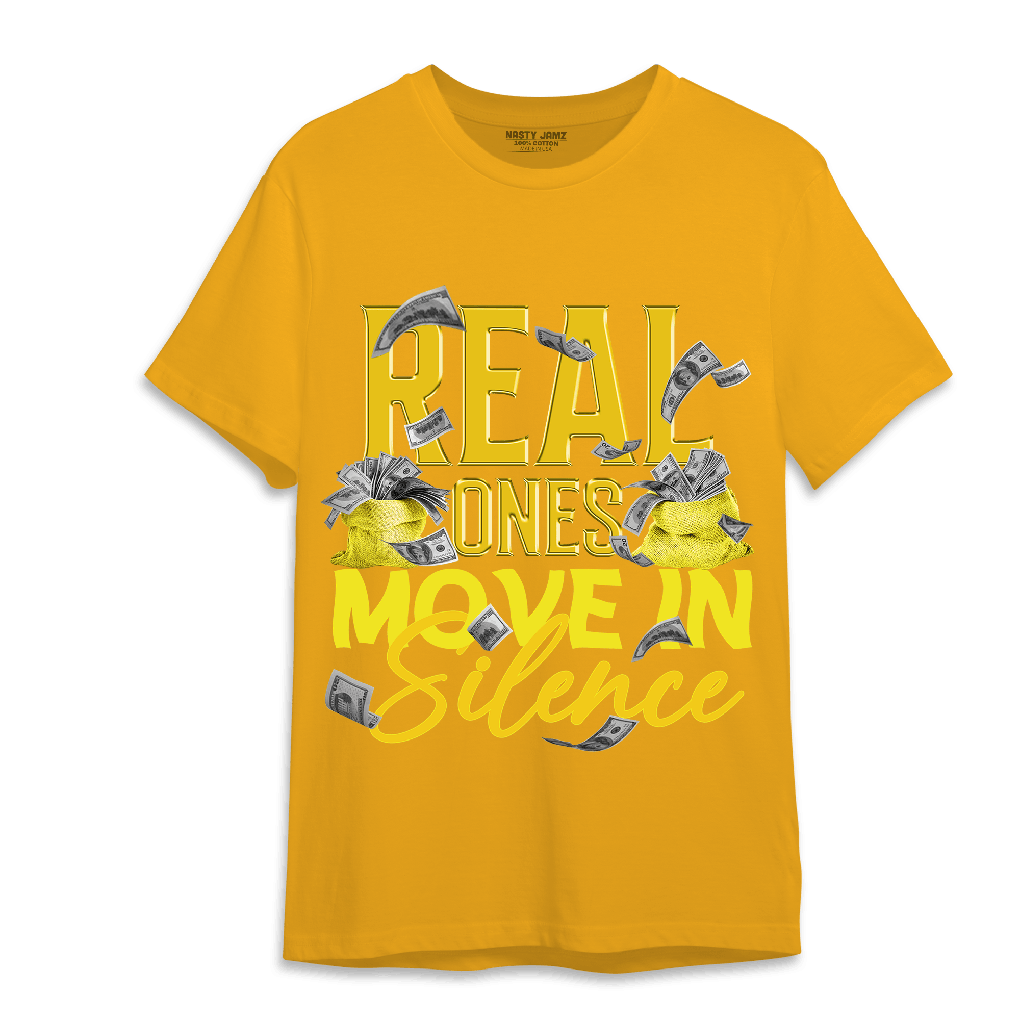 Vivid Sulfur 4s T Shirt Match Move In Silence Money - NastyJamz