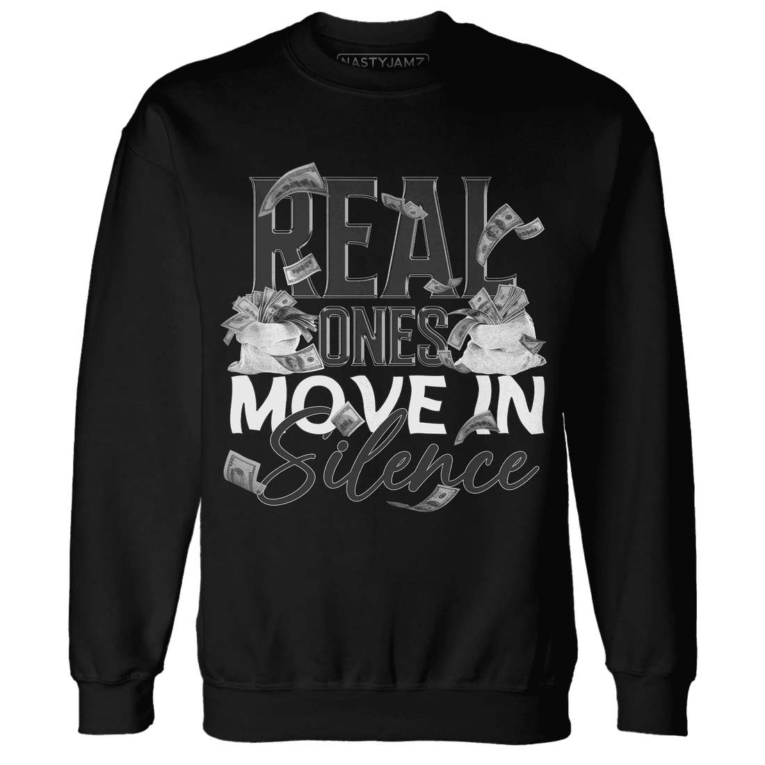 White-Thunder-4s-Sweatshirt-Match-Move-In-Silence-Money