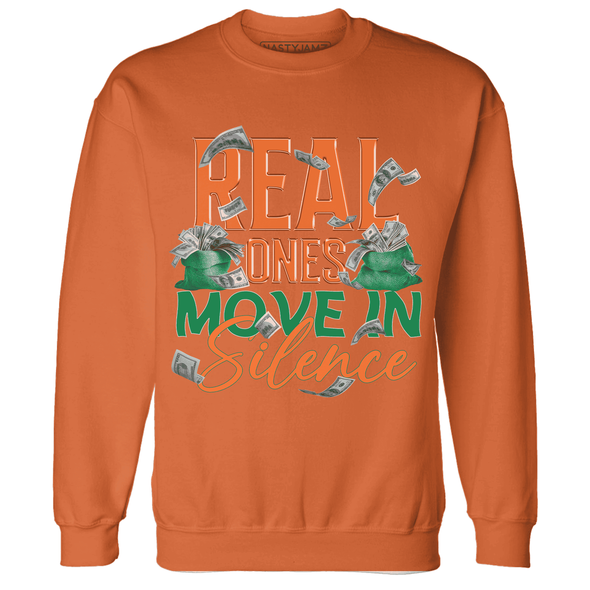 MAM Hurricanes 5s Sweatshirt Match Move In Silence Money - NastyJamz
