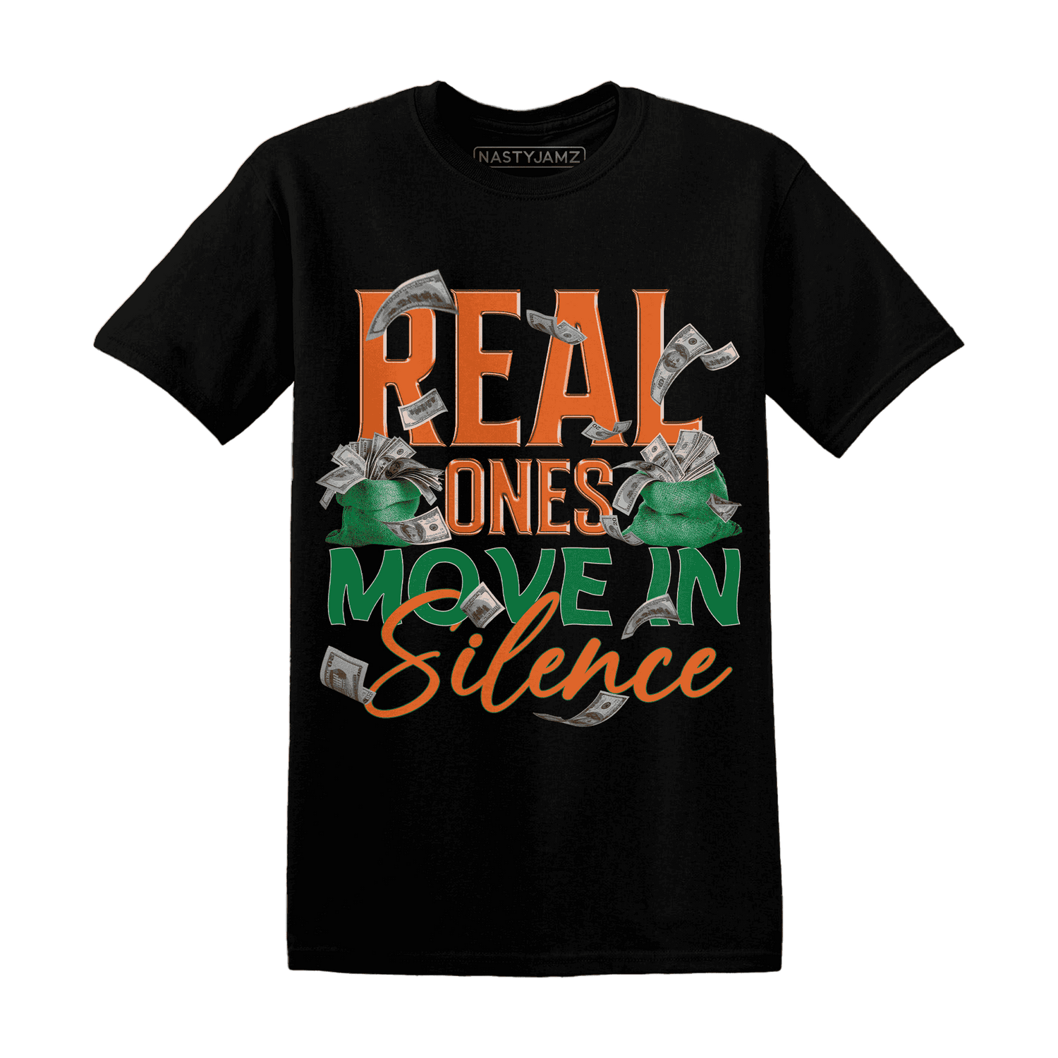MAM Hurricanes 5s T Shirt Match Move In Silence Money - NastyJamz