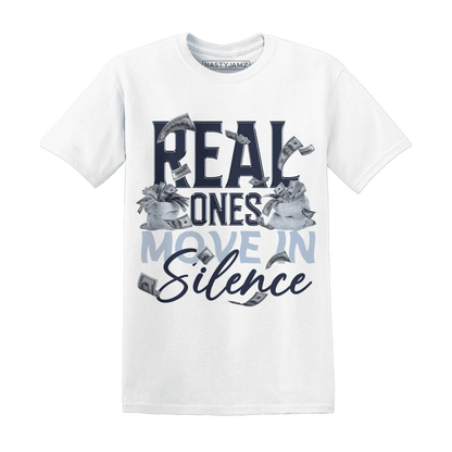 White-Navy-6s-T-Shirt-Match-Move-In-Silence-Money