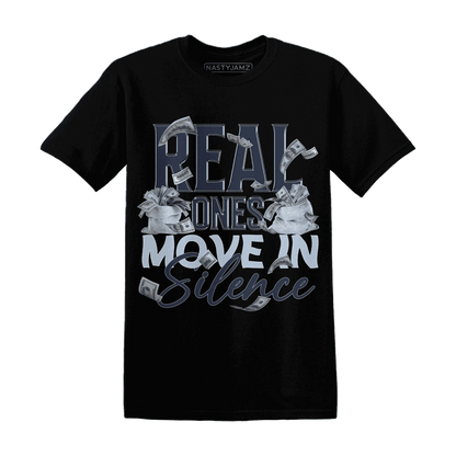 White-Navy-6s-T-Shirt-Match-Move-In-Silence-Money
