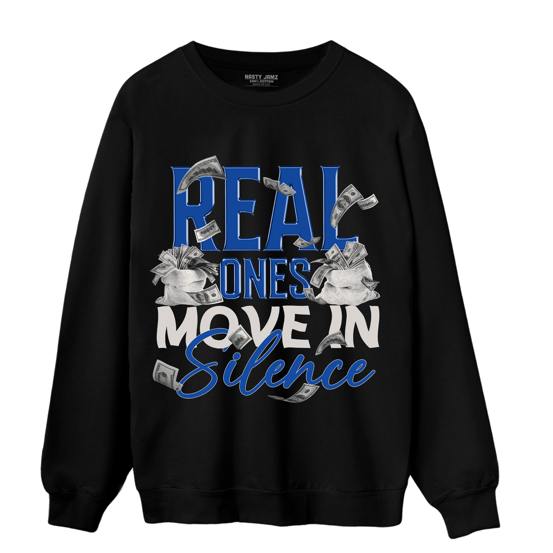 Air Max 1 86 Royal Sweatshirt Match Move In Silence Money - NastyJamz