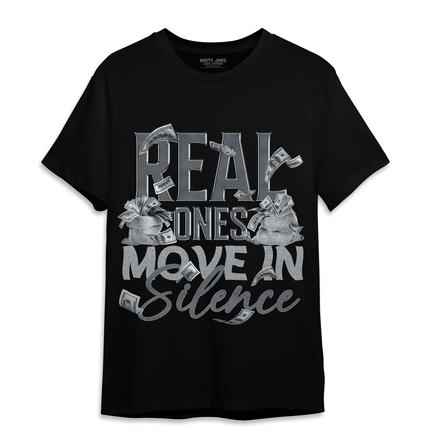 Air Max 90 Iron Grey T Shirt Match Move In Silence Money - NastyJamz