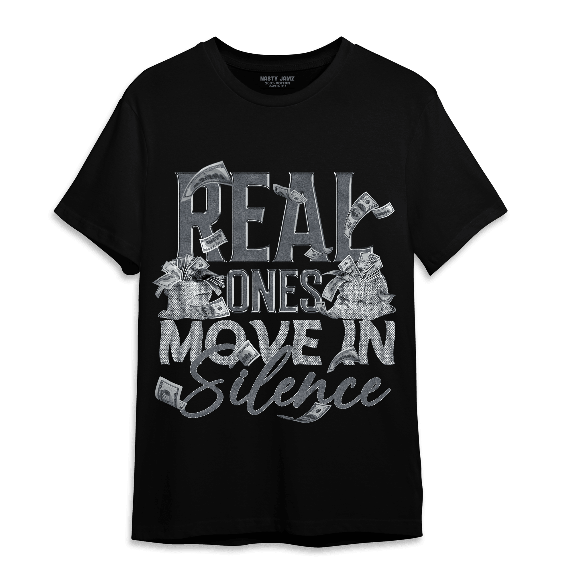 Air Max 90 Iron Grey T Shirt Match Move In Silence Money - NastyJamz