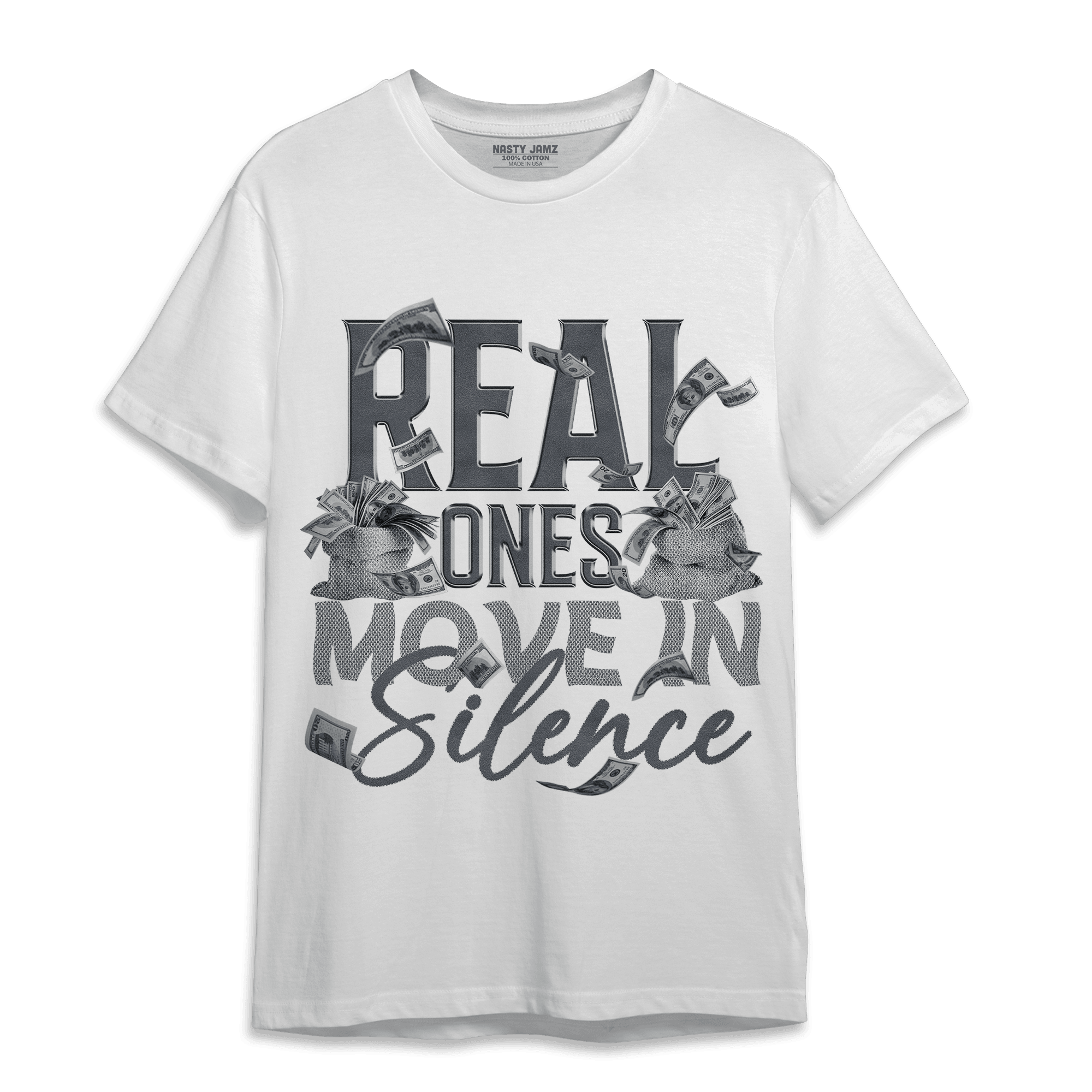 Air Max 90 Iron Grey T Shirt Match Move In Silence Money - NastyJamz
