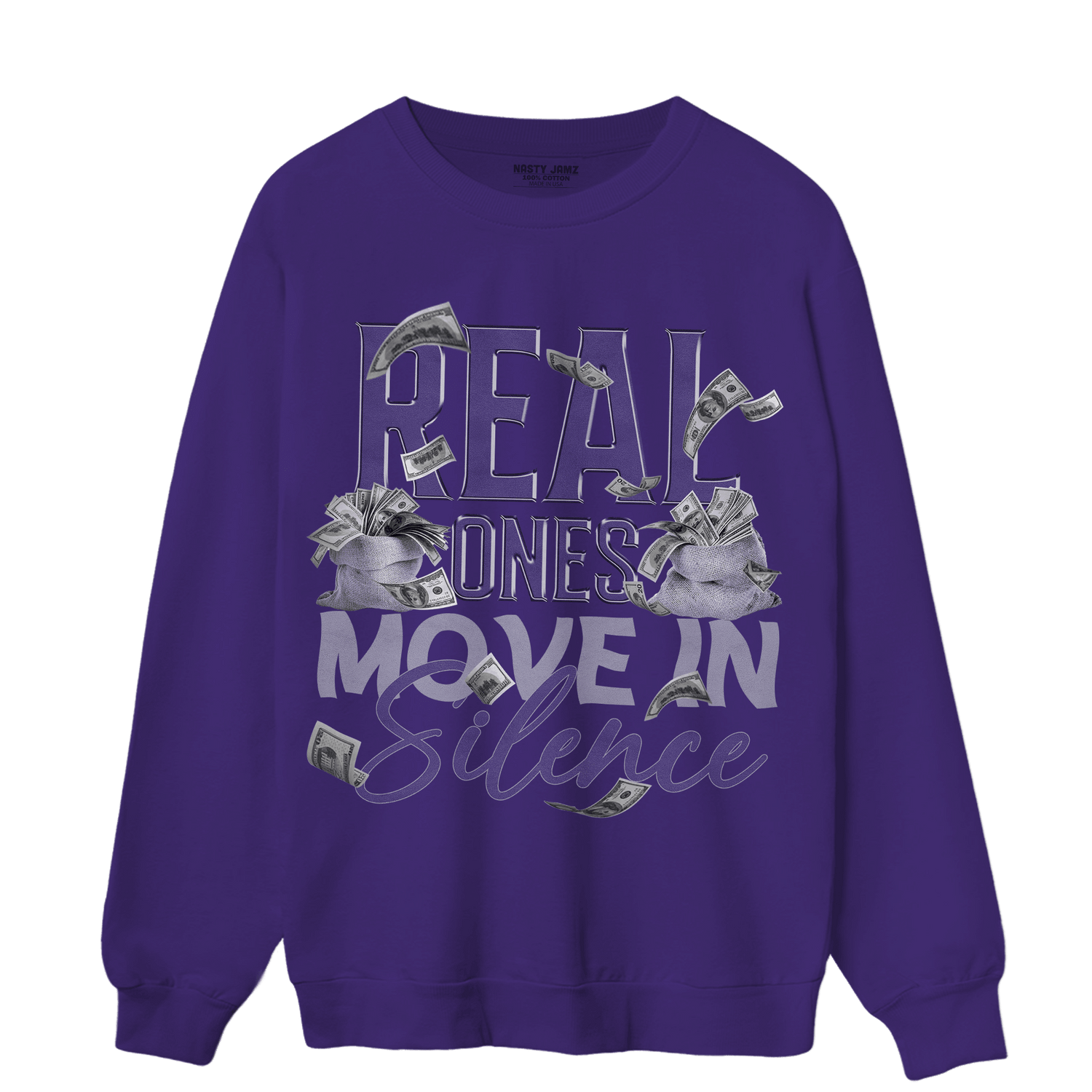 Dunk Low Plum Sweatshirt Match Move In Silence Money - NastyJamz
