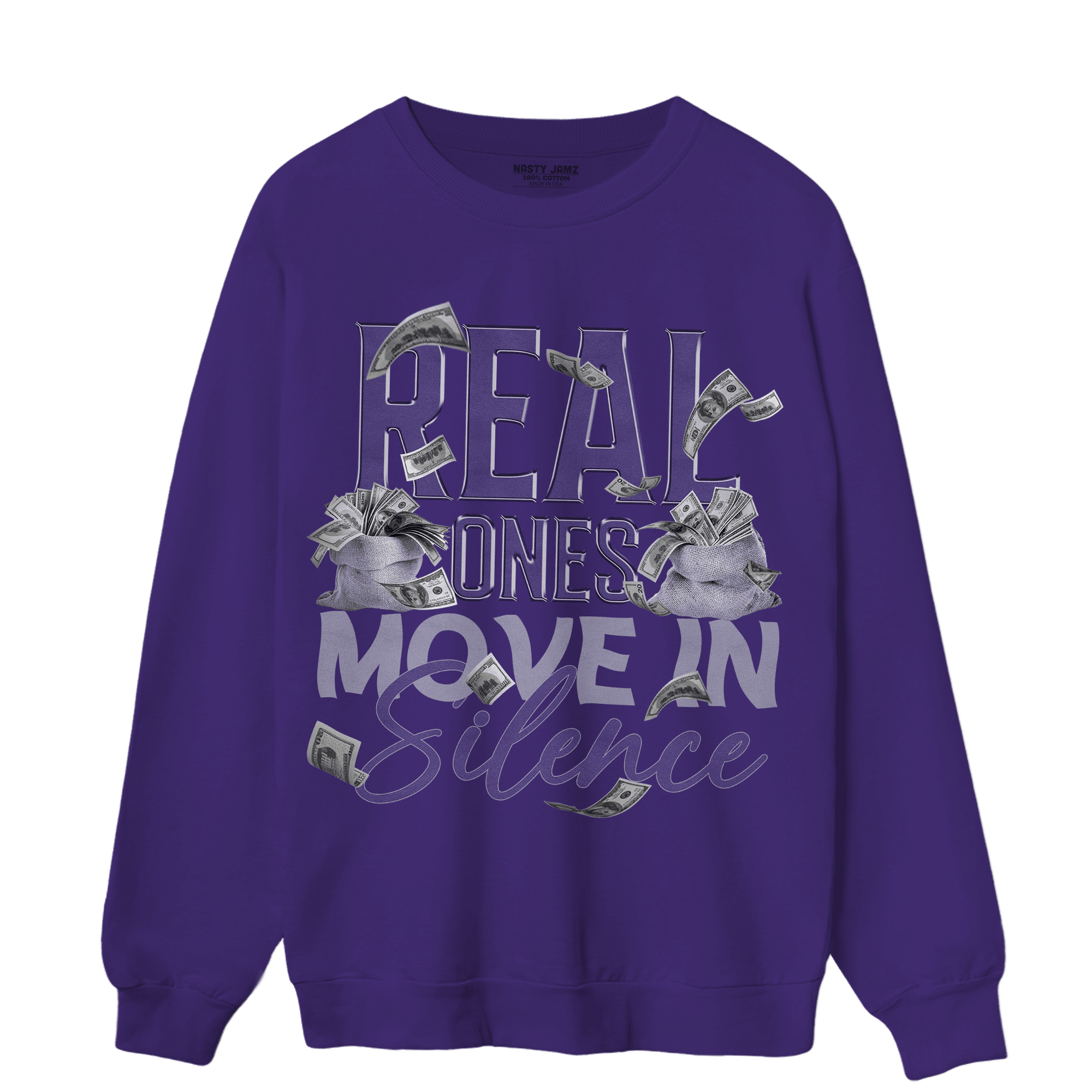 Dunk Low Plum Sweatshirt Match Move In Silence Money - NastyJamz