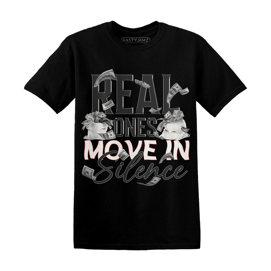 Jumman Jack University Red T Shirt Match Move In Silence Money - NastyJamz