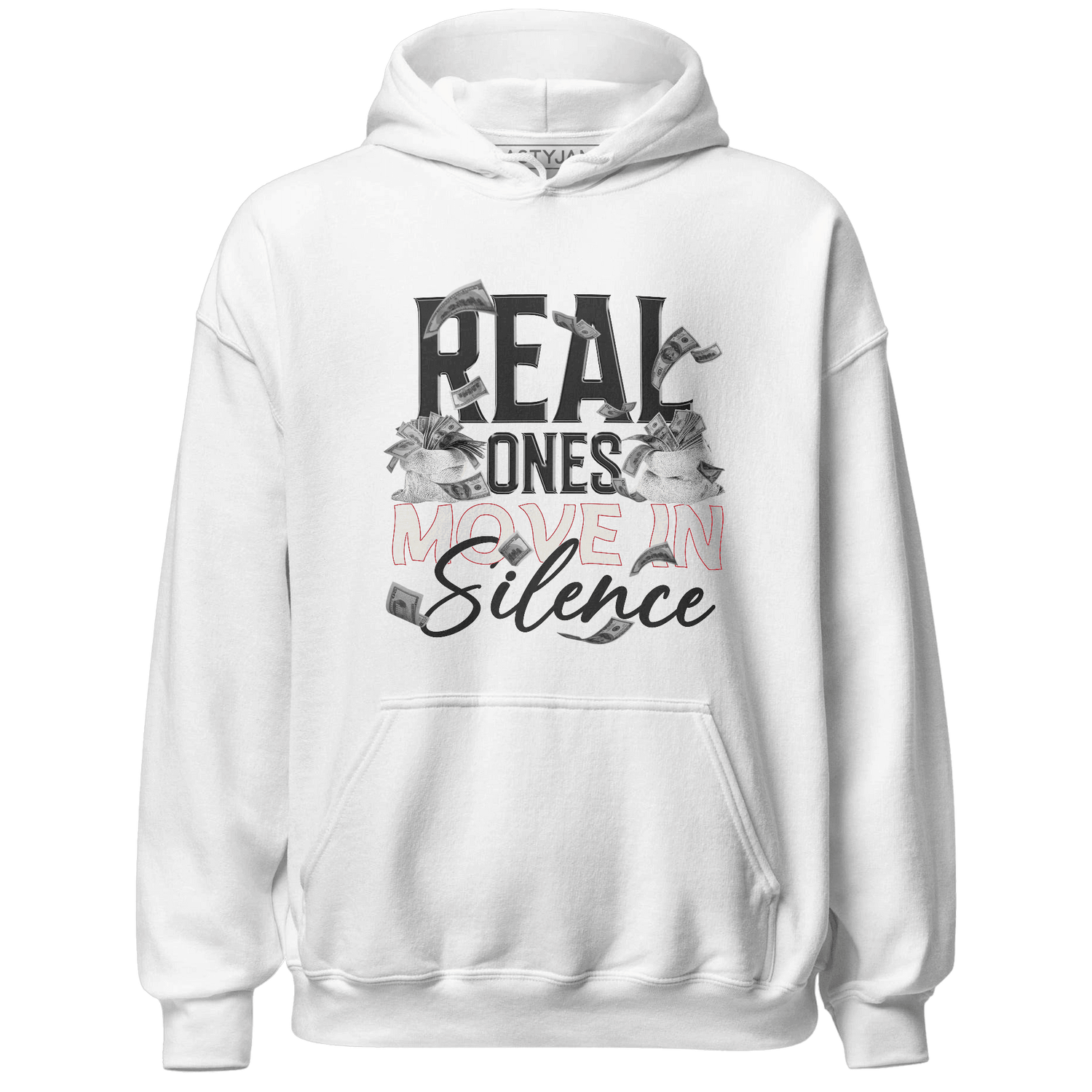 Jumman Jack University Red Hoodie Match Move In Silence Money - NastyJamz