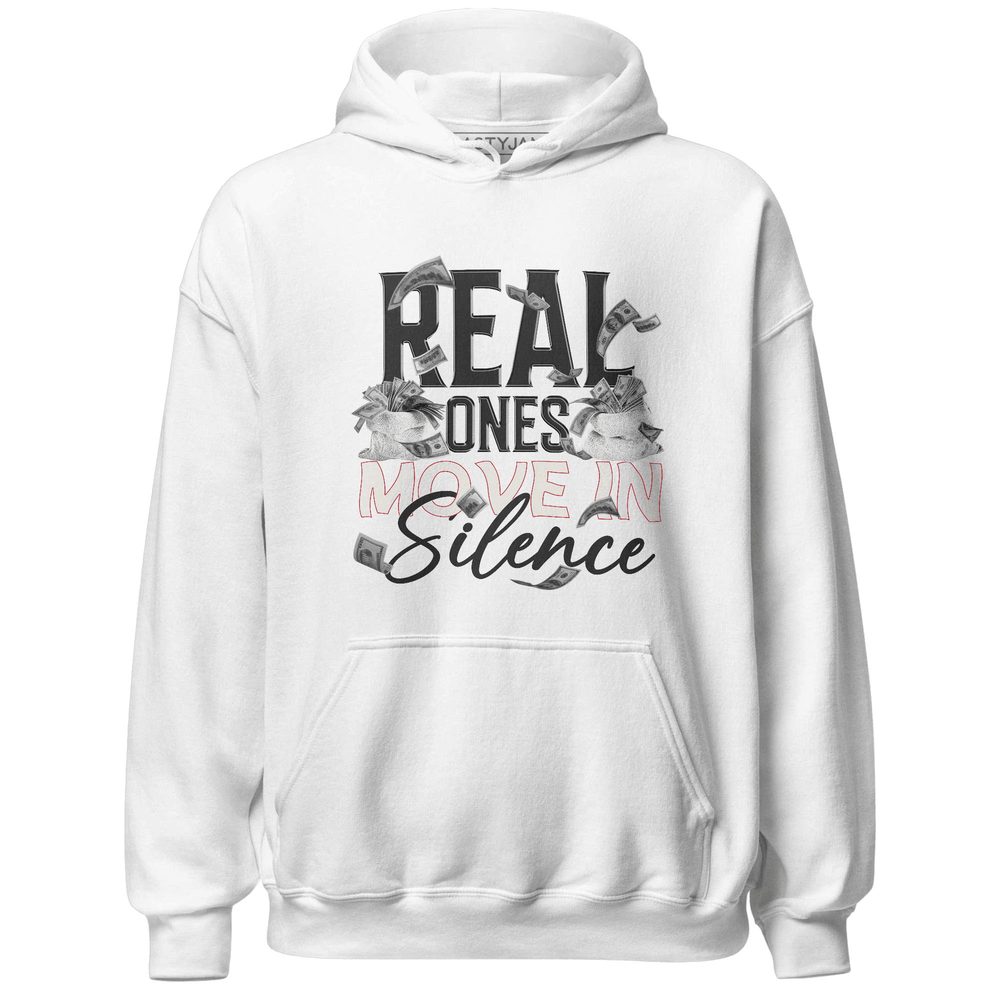 Jumman Jack University Red Hoodie Match Move In Silence Money - NastyJamz