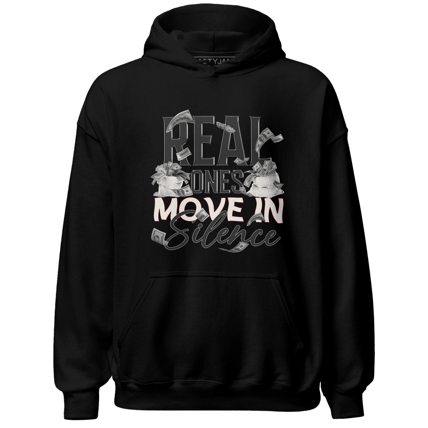 Jumman Jack University Red Hoodie Match Move In Silence Money - NastyJamz