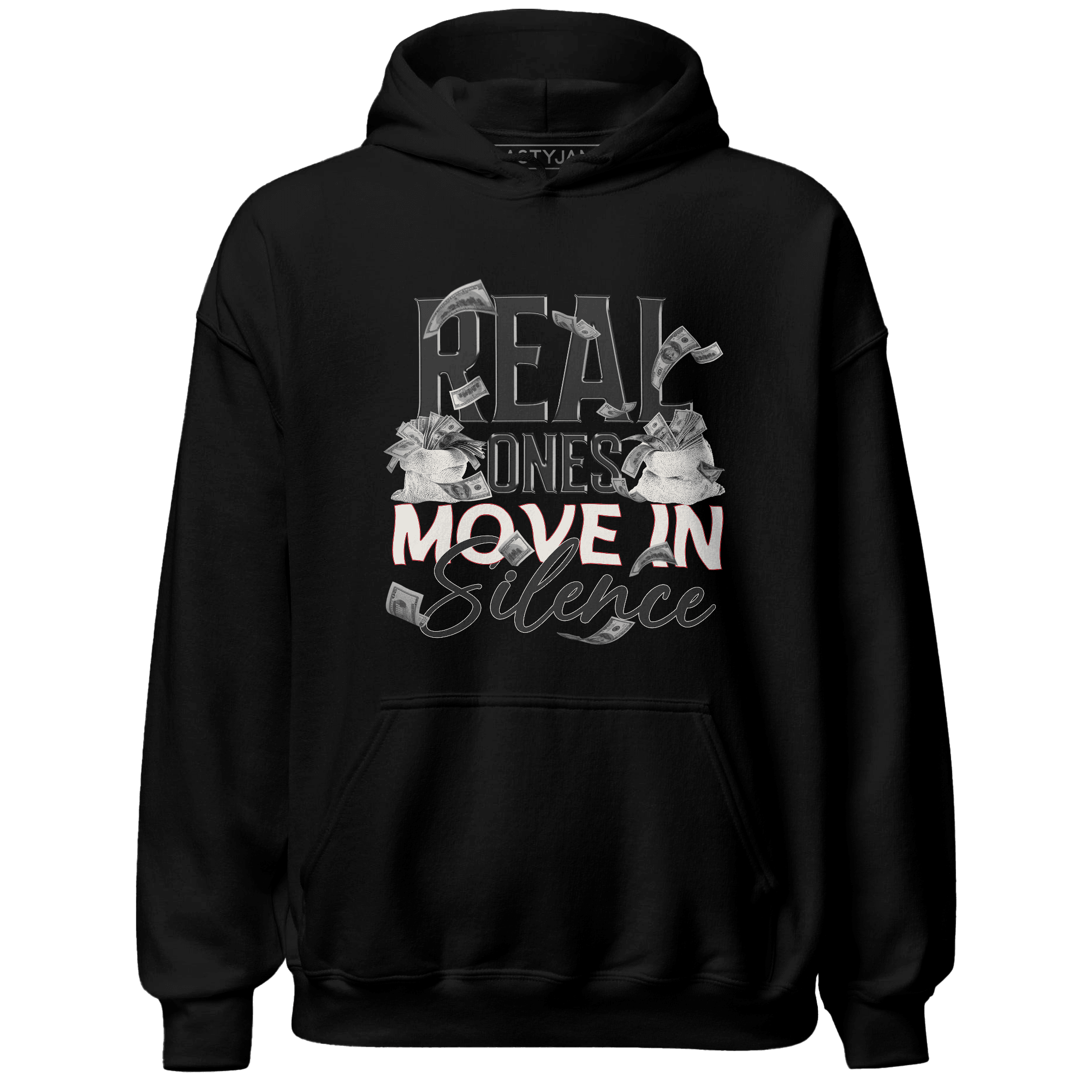 Jumman Jack University Red Hoodie Match Move In Silence Money - NastyJamz