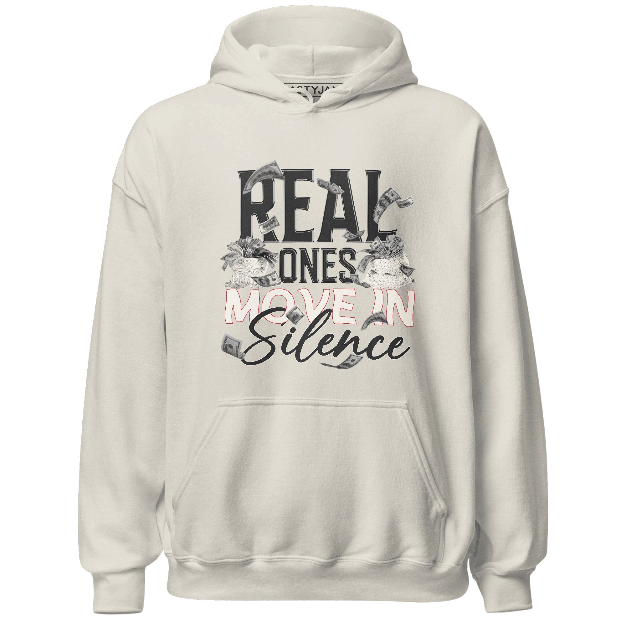 Jumman Jack University Red Hoodie Match Move In Silence Money - NastyJamz