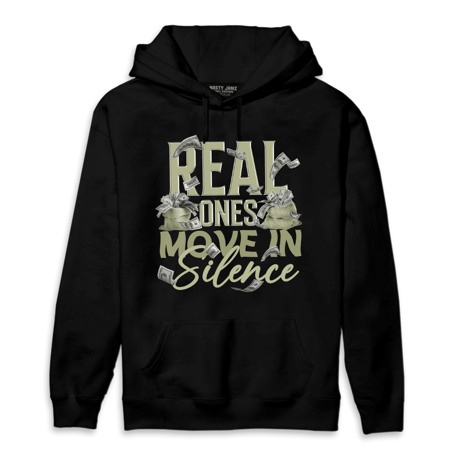 Yeezy Slide Resin Hoodie Match Move In Silence Money - NastyJamz