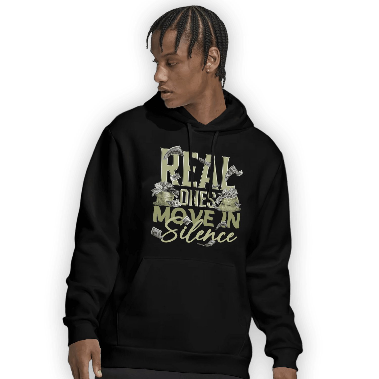 Yeezy Slide Resin Hoodie Match Move In Silence Money - NastyJamz