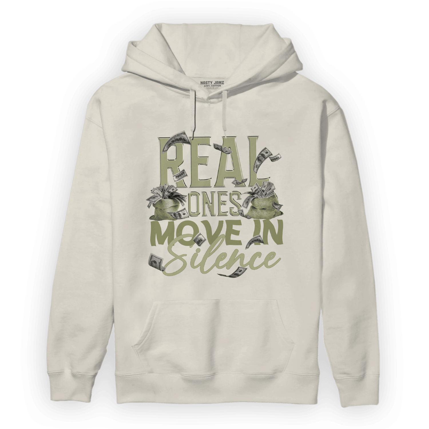 Yeezy Slide Resin Hoodie Match Move In Silence Money - NastyJamz