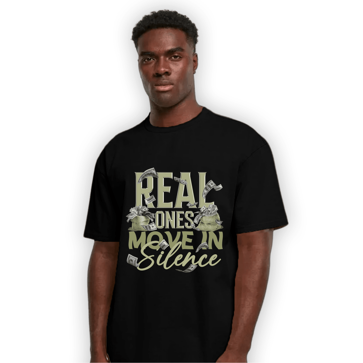 Yeezy Slide Resin T Shirt Match Move In Silence Money - NastyJamz