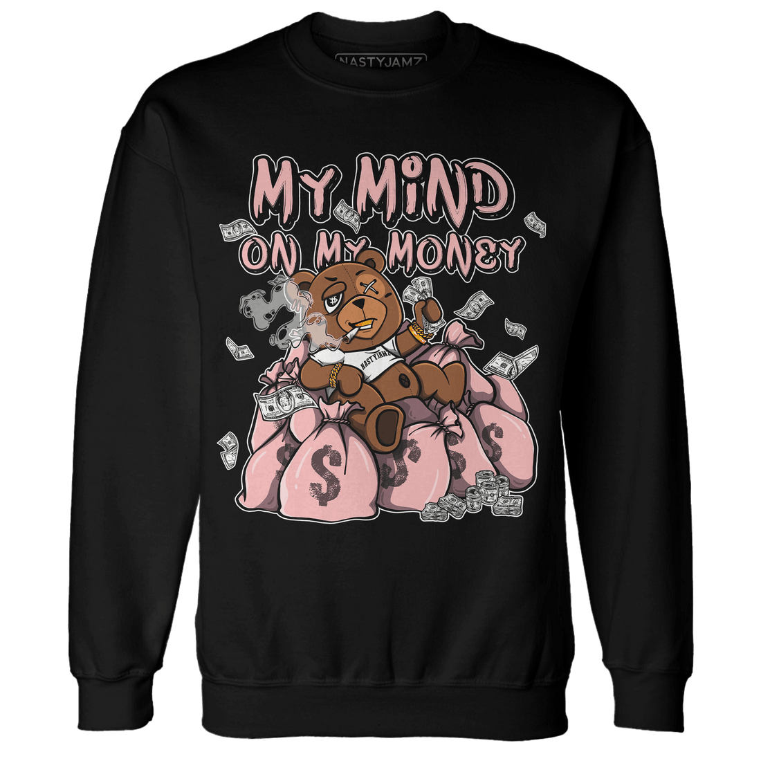 Low Legend Pink 11s Sweatshirt Match My Mind On My Money BER - NastyJamz