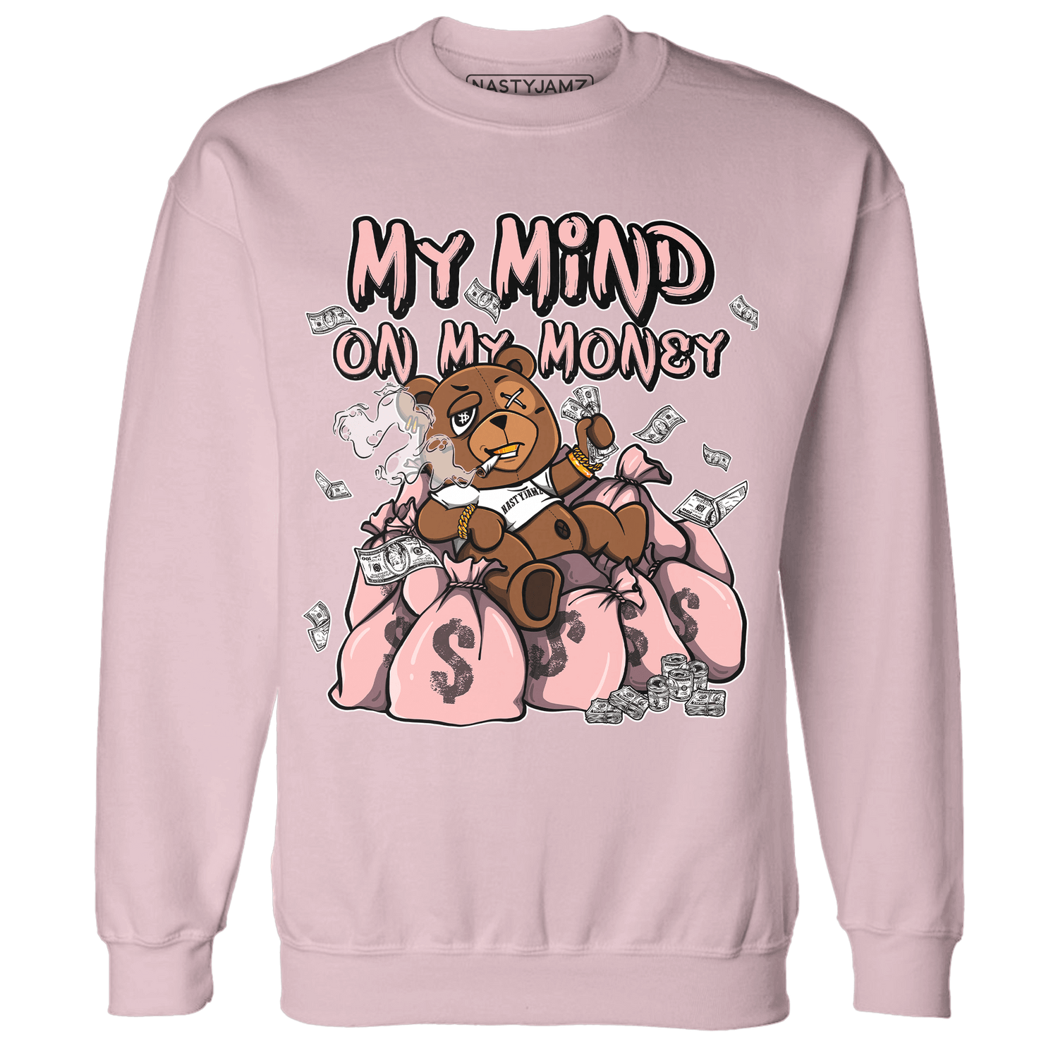 Low Legend Pink 11s Sweatshirt Match My Mind On My Money BER - NastyJamz