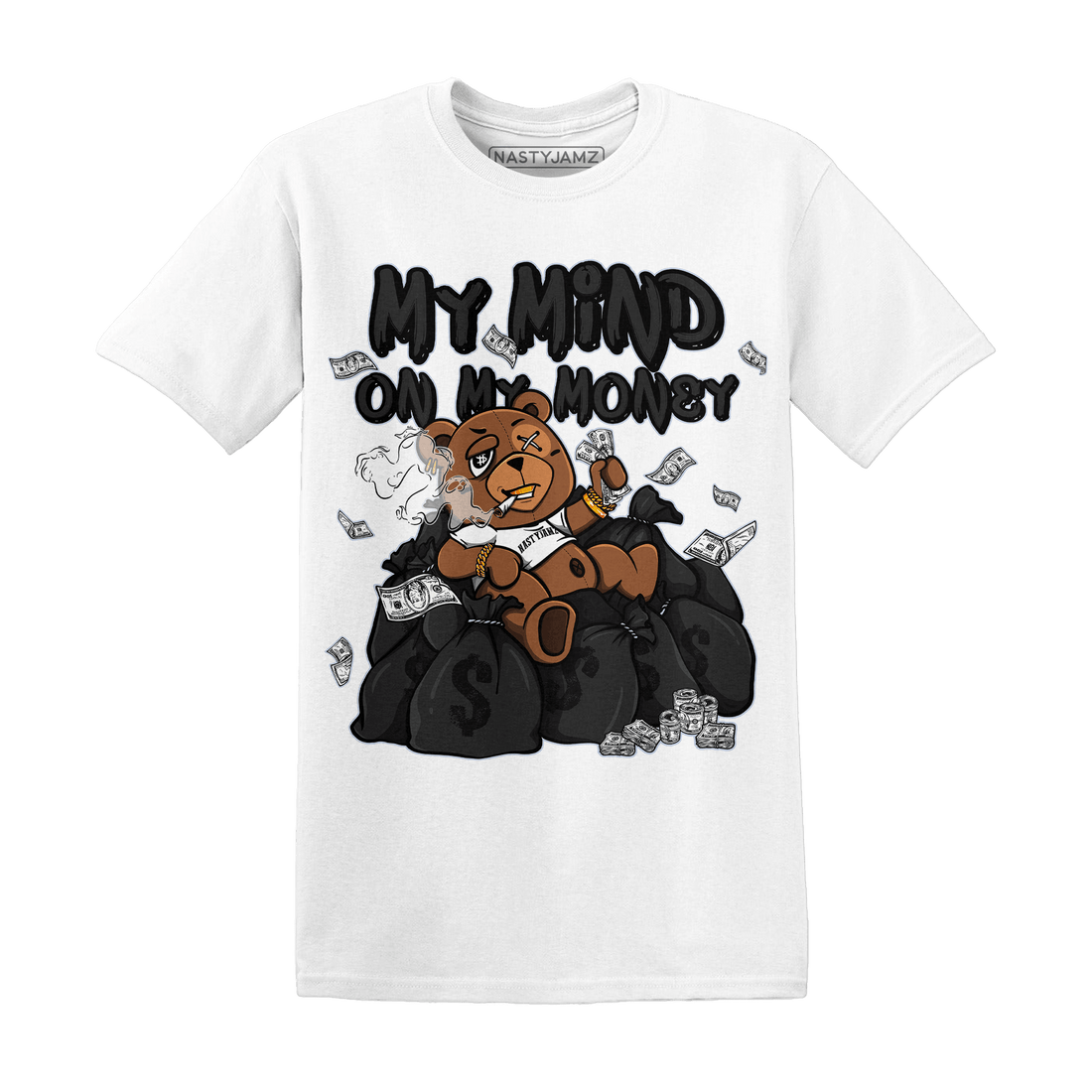 Low Space Jamz 11s T Shirt Match My Mind On My Money BER - NastyJamz