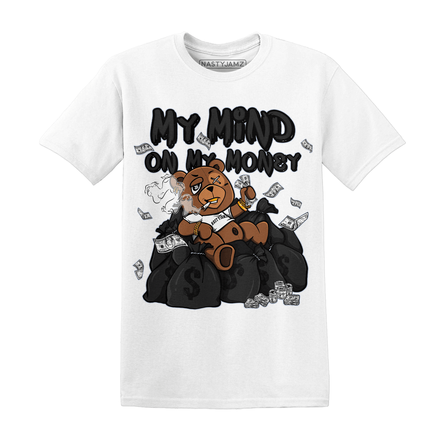 Low Space Jamz 11s T Shirt Match My Mind On My Money BER - NastyJamz