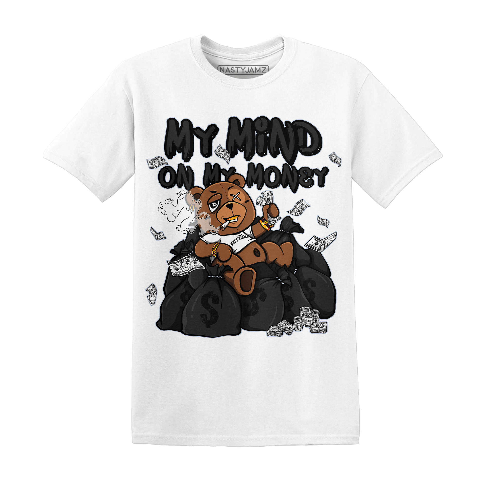 Low Space Jamz 11s T Shirt Match My Mind On My Money BER - NastyJamz