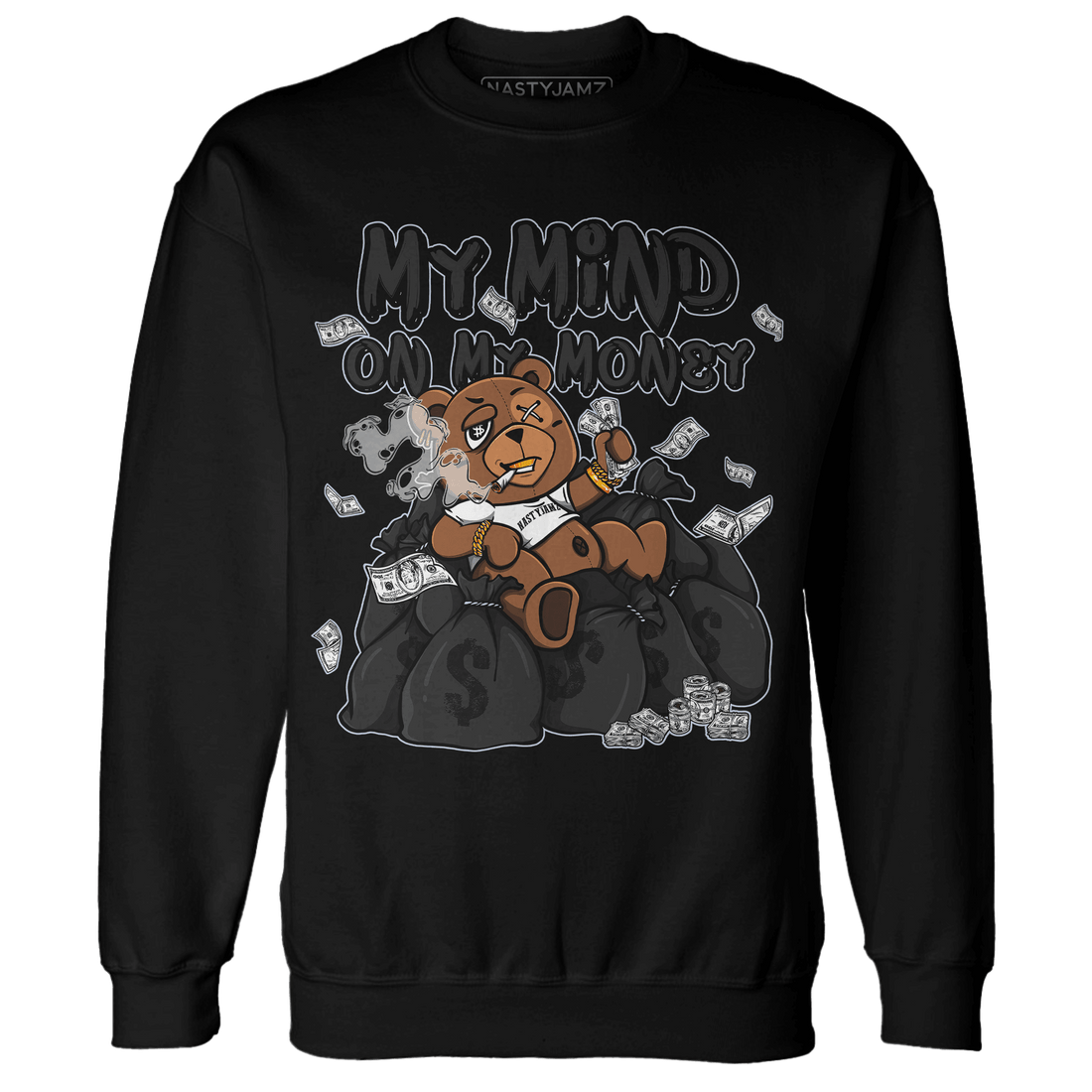 Low Space Jamz 11s Sweatshirt Match My Mind On My Money BER - NastyJamz
