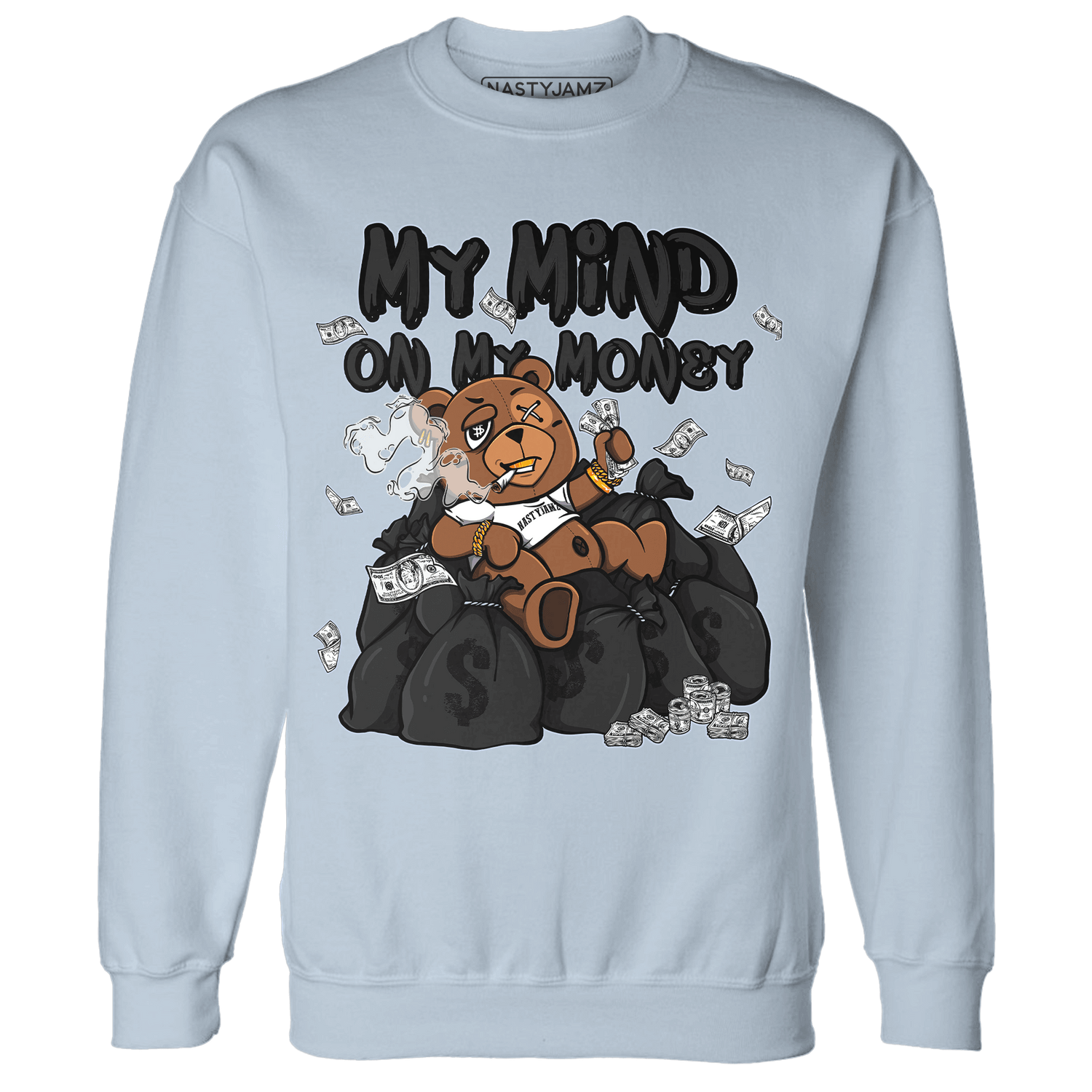 Low Space Jamz 11s Sweatshirt Match My Mind On My Money BER - NastyJamz