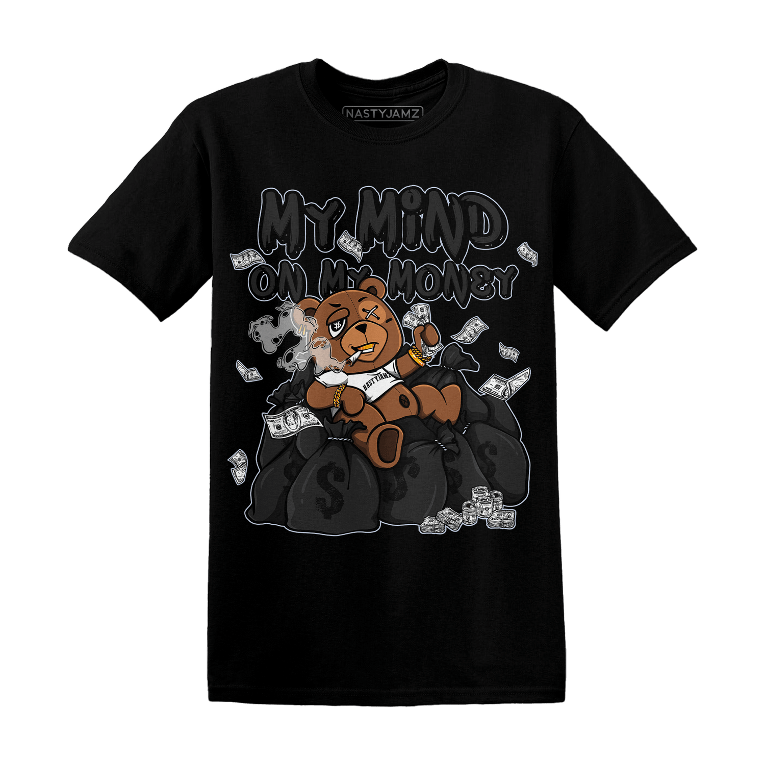 Low Space Jamz 11s T Shirt Match My Mind On My Money BER - NastyJamz