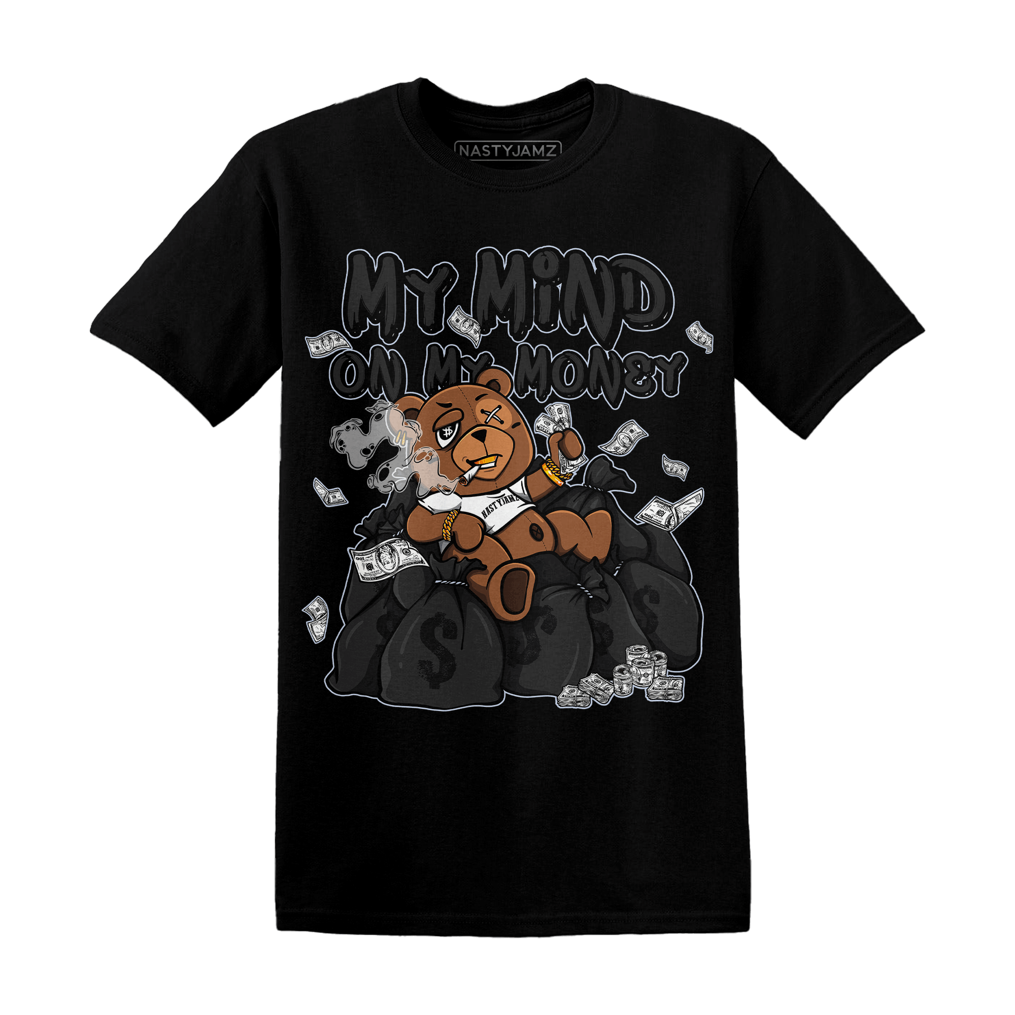 Low Space Jamz 11s T Shirt Match My Mind On My Money BER - NastyJamz