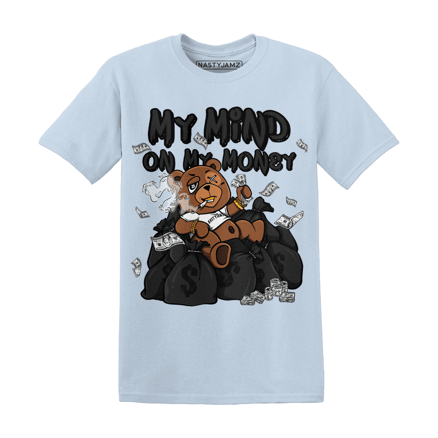 Low Space Jamz 11s T Shirt Match My Mind On My Money BER - NastyJamz
