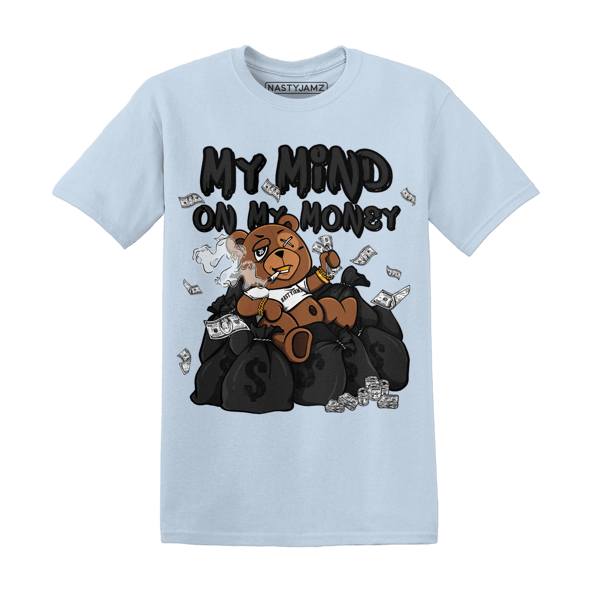 Low Space Jamz 11s T Shirt Match My Mind On My Money BER - NastyJamz