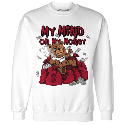 Retro Red Taxi 12s Sweatshirt Match My Mind On My Money BER - NastyJamz