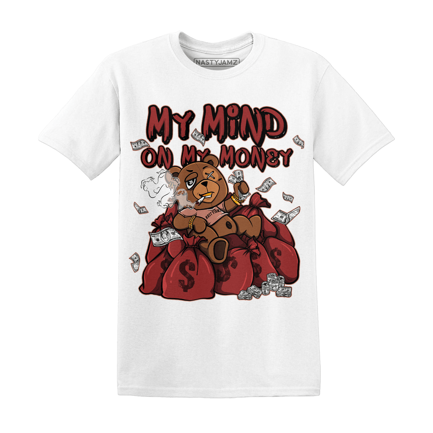 Dune Red 13s T Shirt Match My Mind On My Money BER - NastyJamz