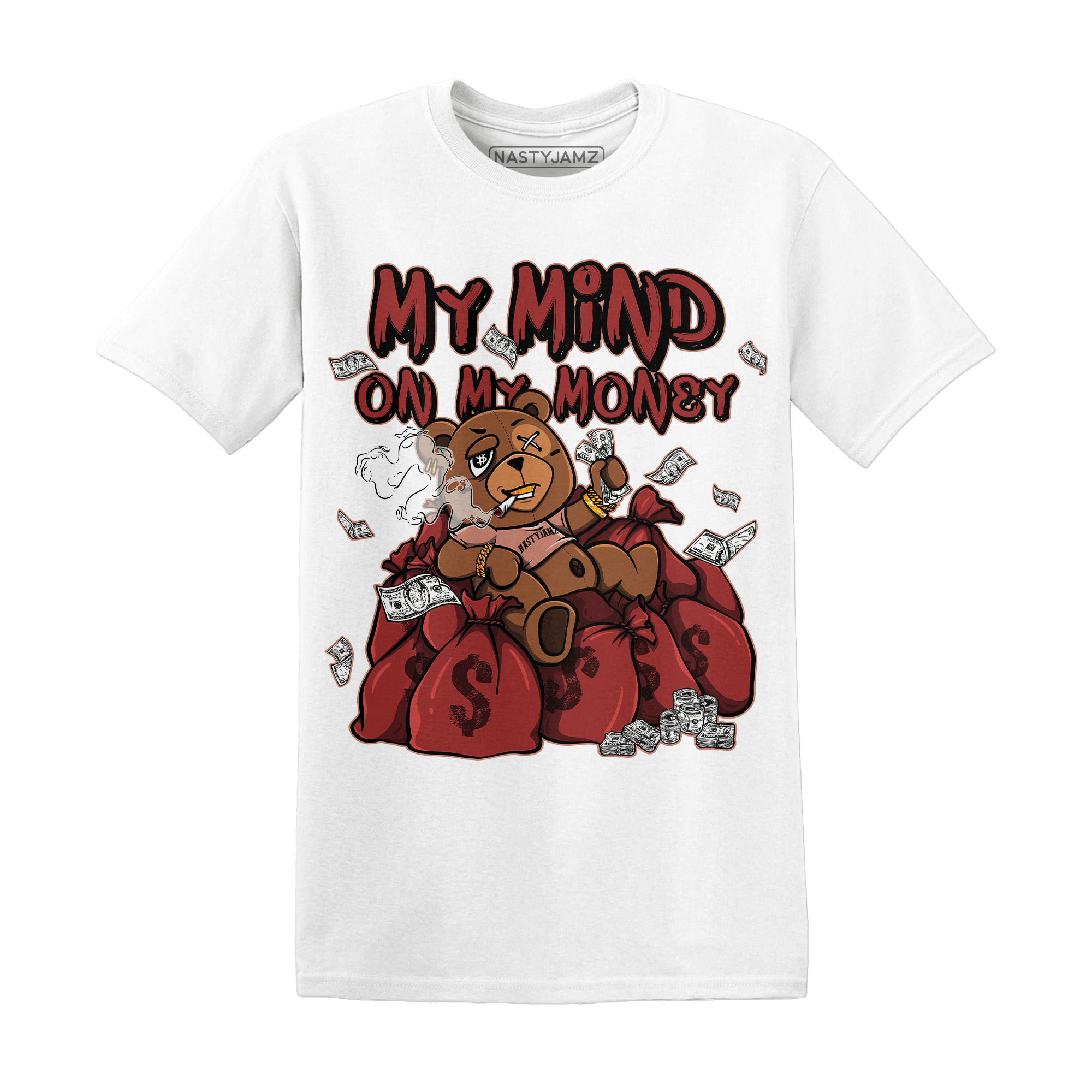 Dune Red 13s T Shirt Match My Mind On My Money BER - NastyJamz