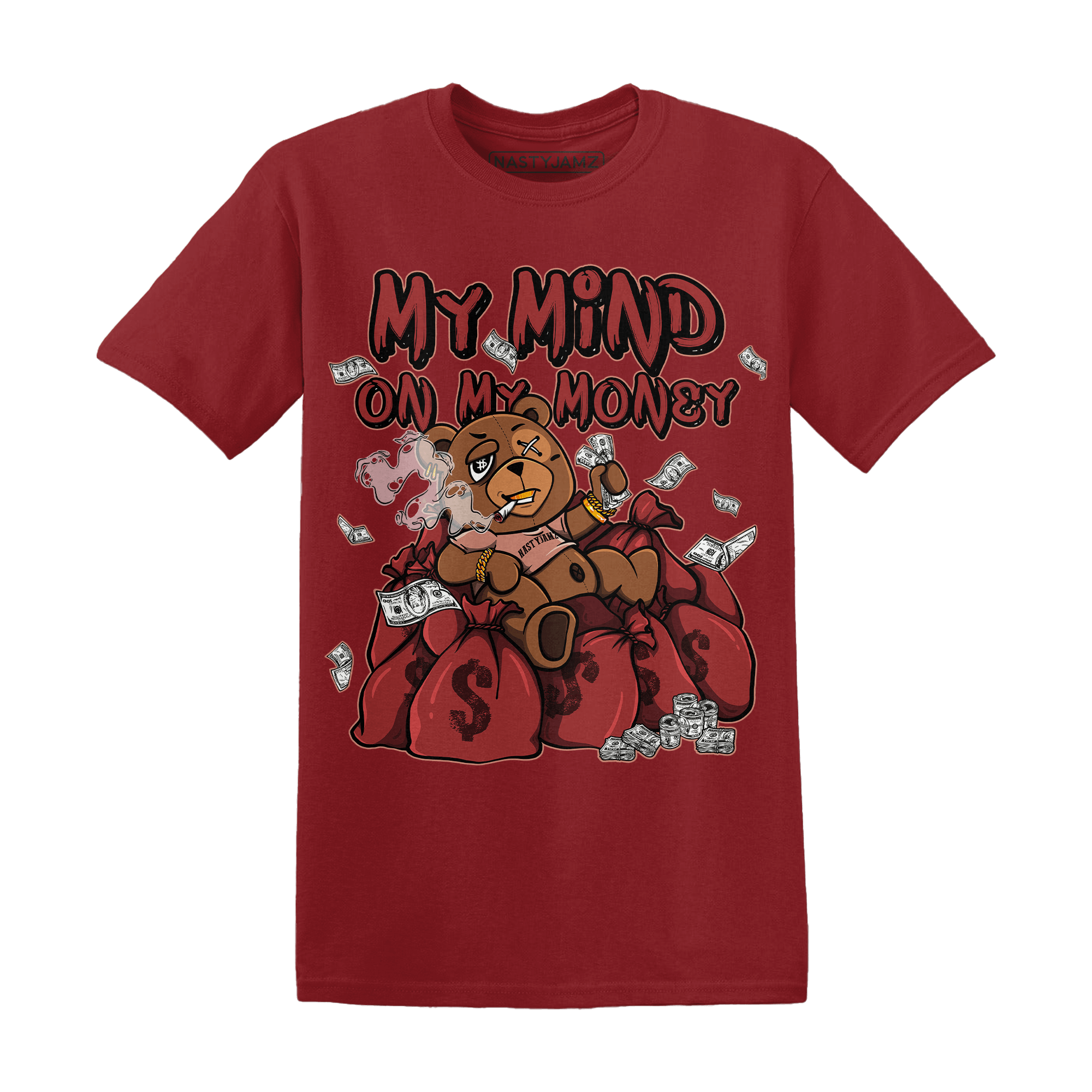 Dune Red 13s T Shirt Match My Mind On My Money BER - NastyJamz