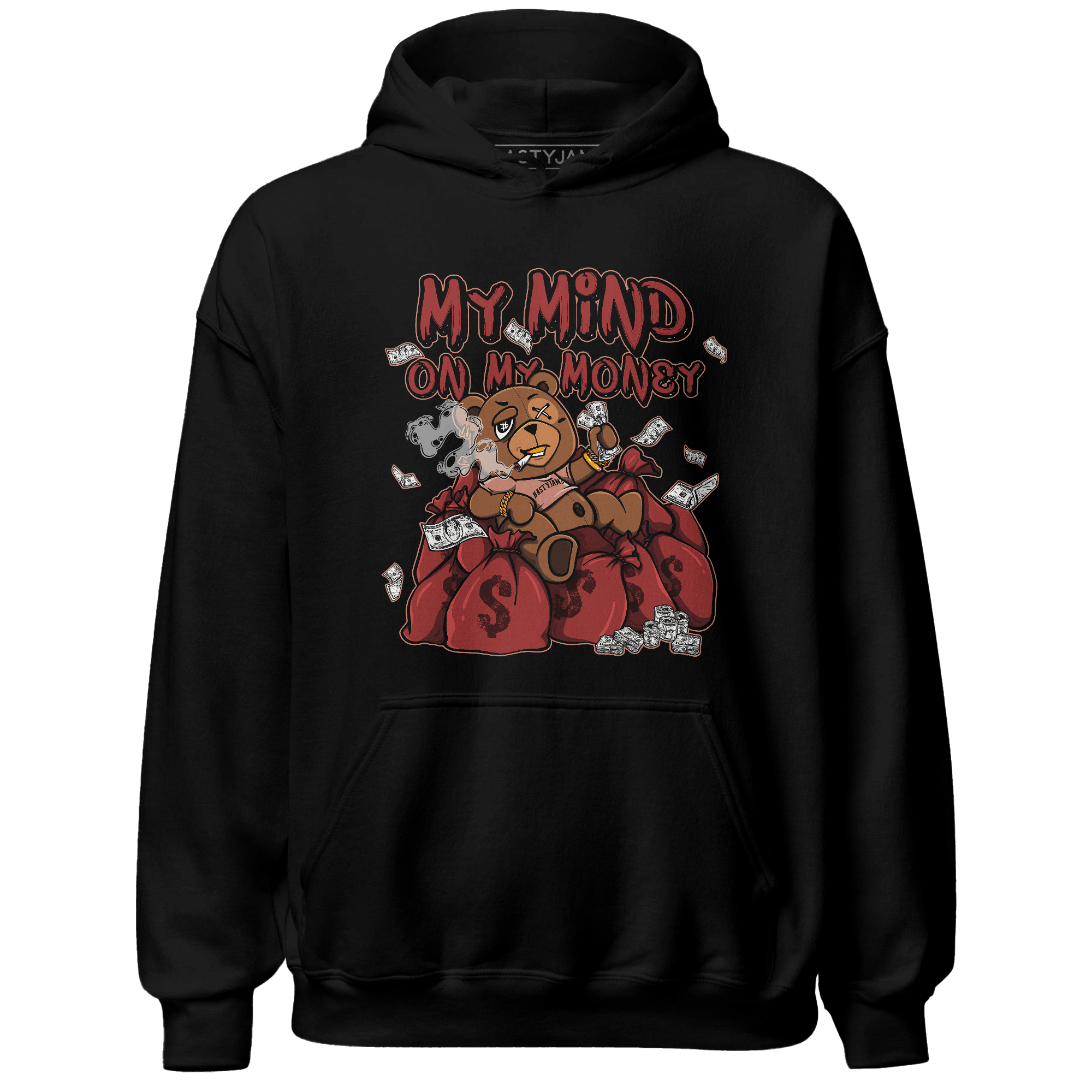 Dune Red 13s Hoodie Match My Mind On My Money BER - NastyJamz