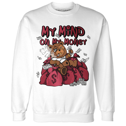 High 85 Metallic Burgundy 1s Sweatshirt Match My Mind On My Money BER - NastyJamz