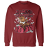 High 85 Metallic Burgundy 1s Sweatshirt Match My Mind On My Money BER - NastyJamz