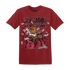 High 85 Metallic Burgundy 1s T Shirt Match My Mind On My Money BER - NastyJamz