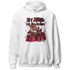 High 85 Metallic Burgundy 1s Hoodie Match My Mind On My Money BER - NastyJamz