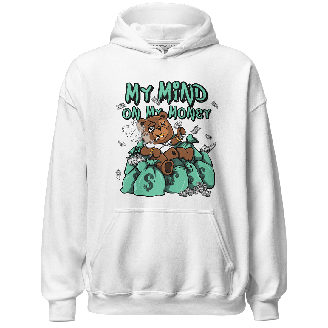 High OG Green Glow 1s Hoodie Match My Mind On My Money BER - NastyJamz