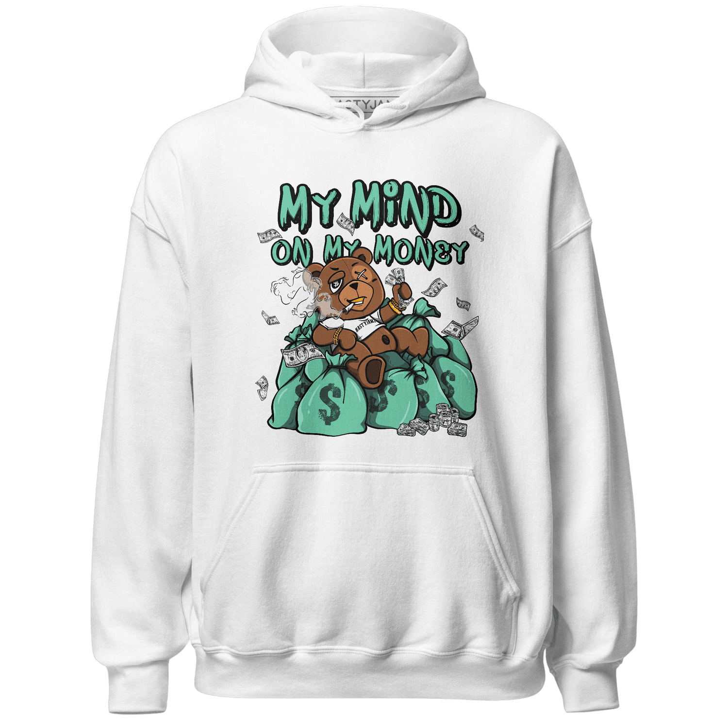 High OG Green Glow 1s Hoodie Match My Mind On My Money BER - NastyJamz