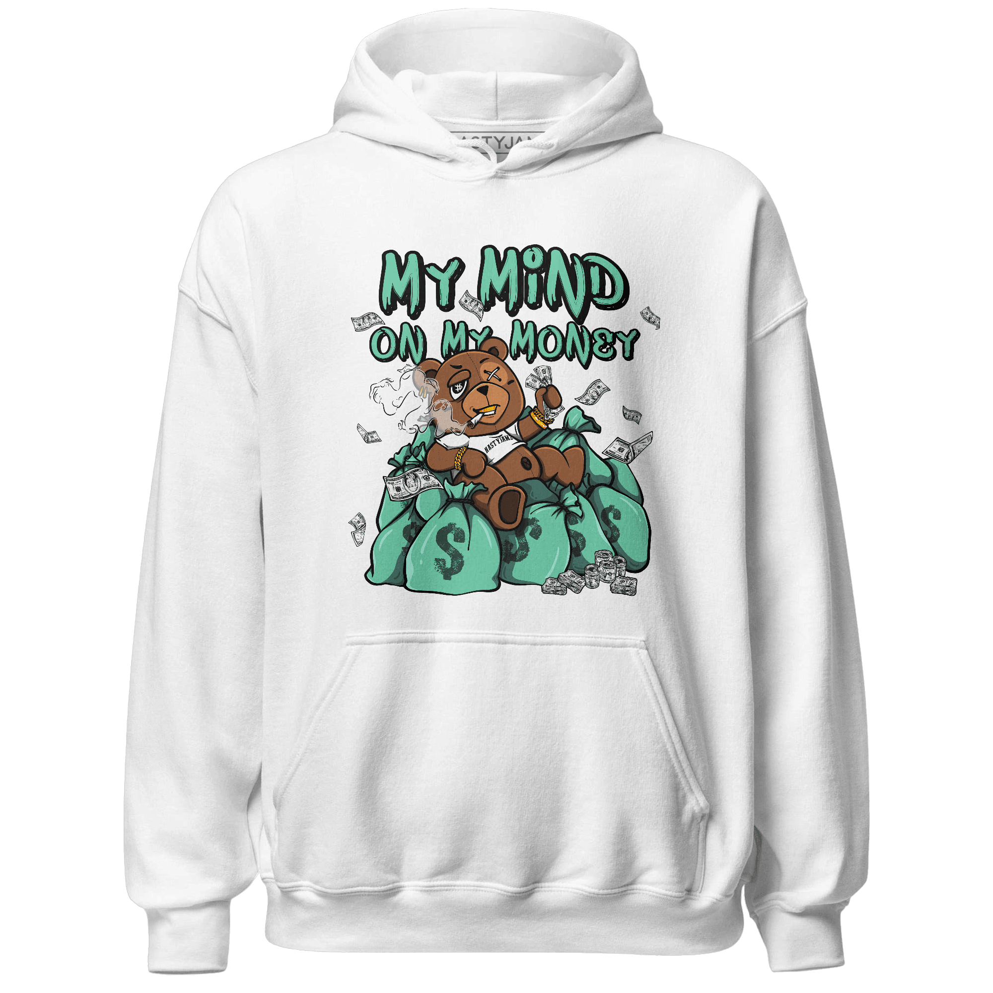 High OG Green Glow 1s Hoodie Match My Mind On My Money BER - NastyJamz