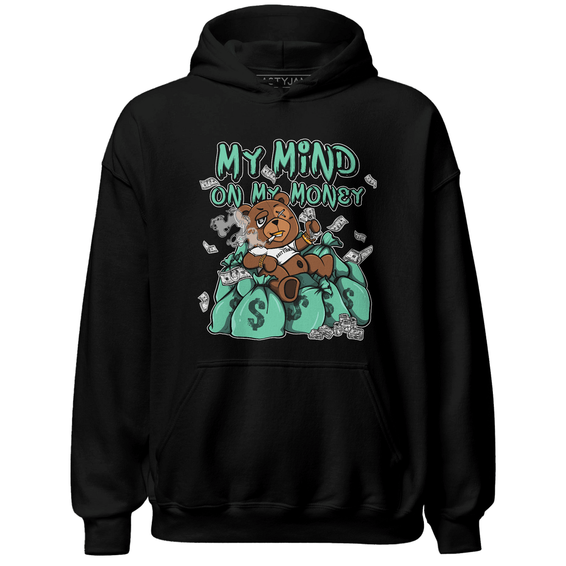 High OG Green Glow 1s Hoodie Match My Mind On My Money BER - NastyJamz