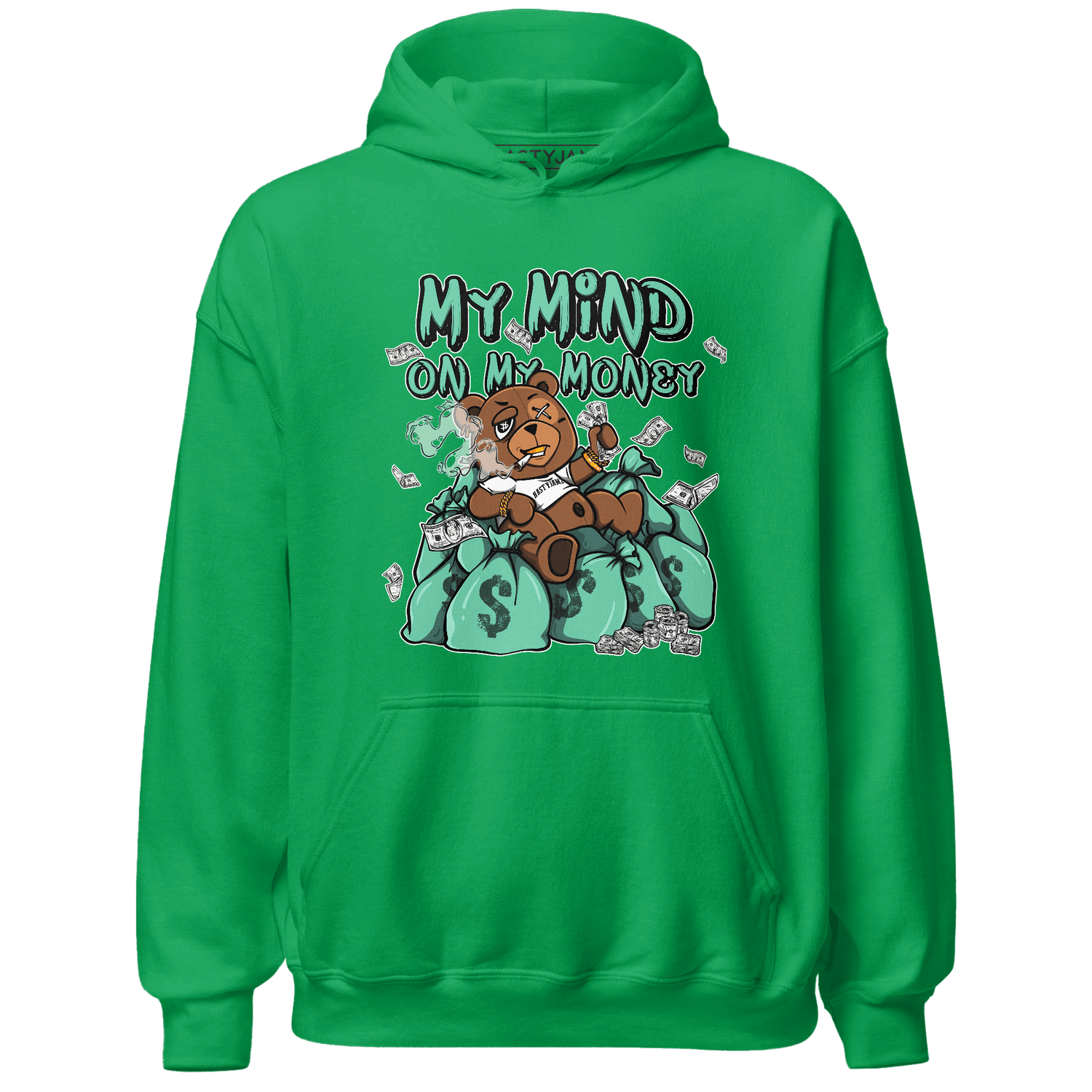 High OG Green Glow 1s Hoodie Match My Mind On My Money BER - NastyJamz