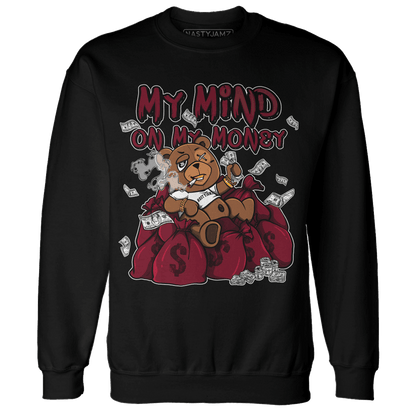 High White Team Red 1s Sweatshirt Match My Mind On My Money BER - NastyJamz